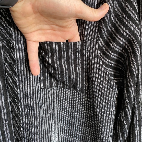 DKNY Black and White Striped Mini Dress - Picture 4 of 14